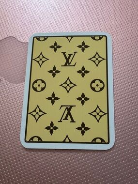 Louis Vuitton Yellow and Black Monogram Card 1 piece play card only
